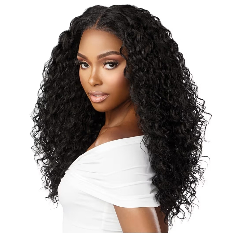New In Package SEXY BLACK CURLY QUICK WIG 24"
